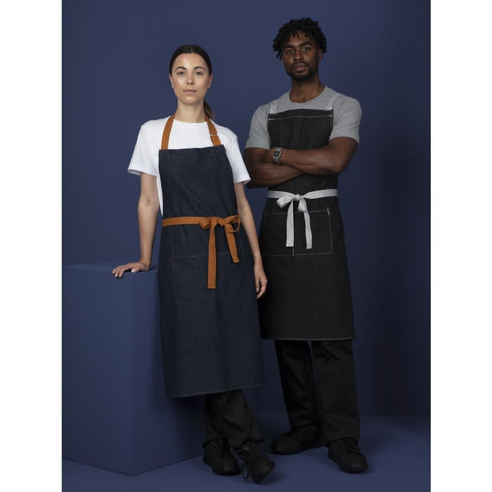 Southside halterschort blauw denim