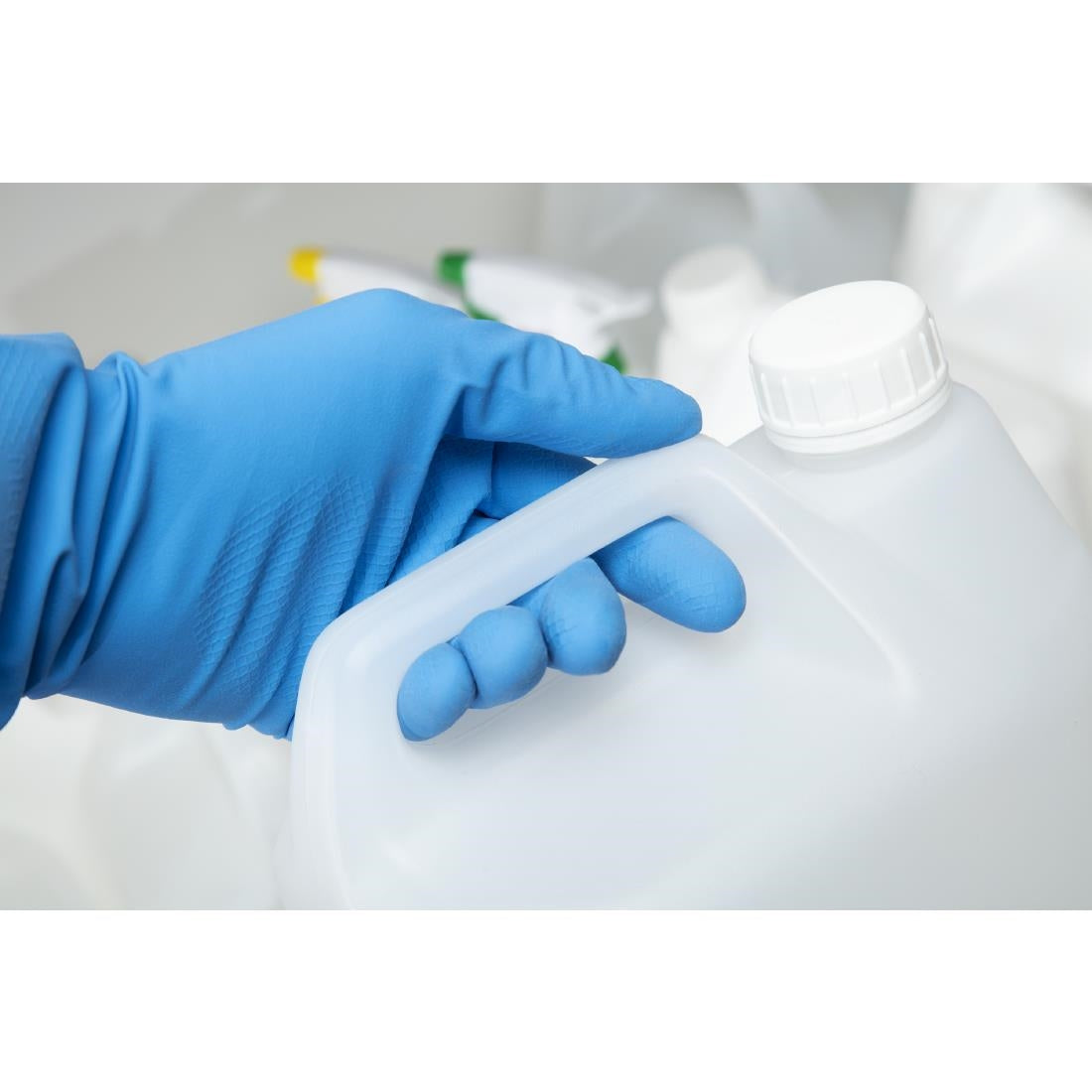 Jantex huishoudhandschoenen blauw L