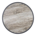 Bolero Rond Tafelblad Van Glasvezel Met Houteffect 580 Mm