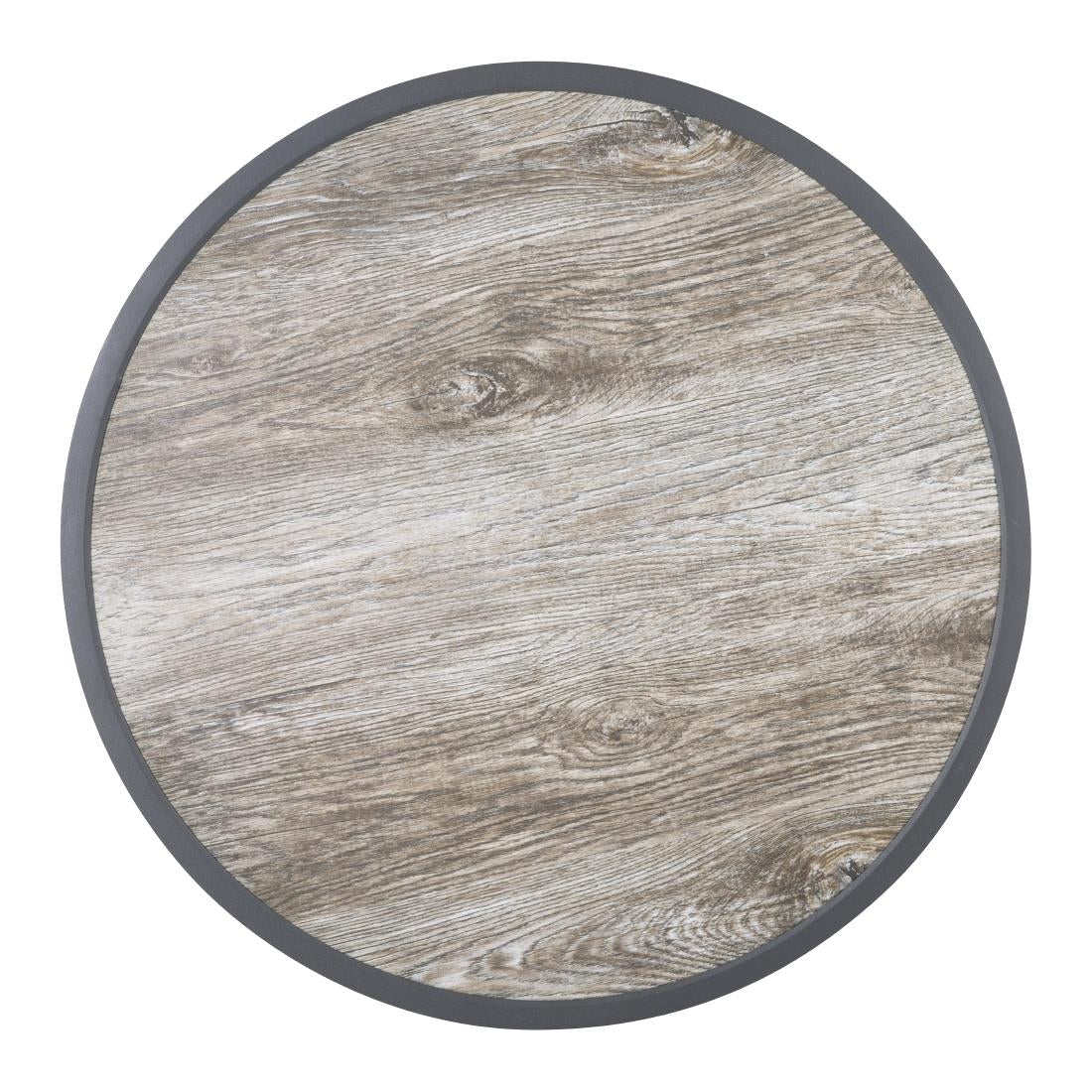 Bolero Rond Tafelblad Van Glasvezel Met Houteffect 580 Mm