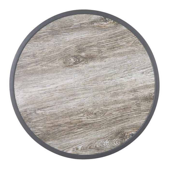 Bolero Rond Tafelblad Van Glasvezel Met Houteffect 580 Mm