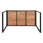 Bolero Industriële Bartafel Van Staal En Acacia, 1800x900mm