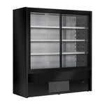 Zoin Cervinho Multi-Deck Display Zwart Met Schuifdeuren 1200mm