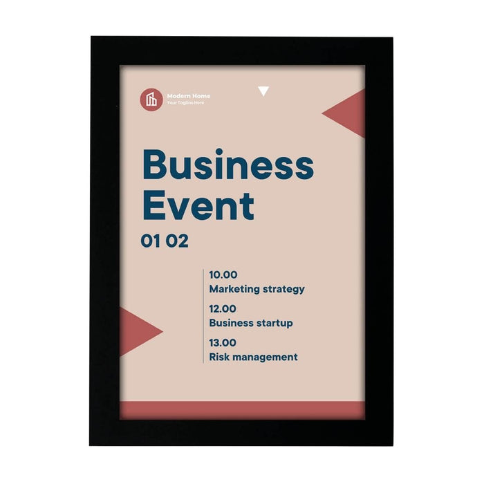 Europel Info Frame / Zelfklevende Set 2 Stuks A5 Zwart