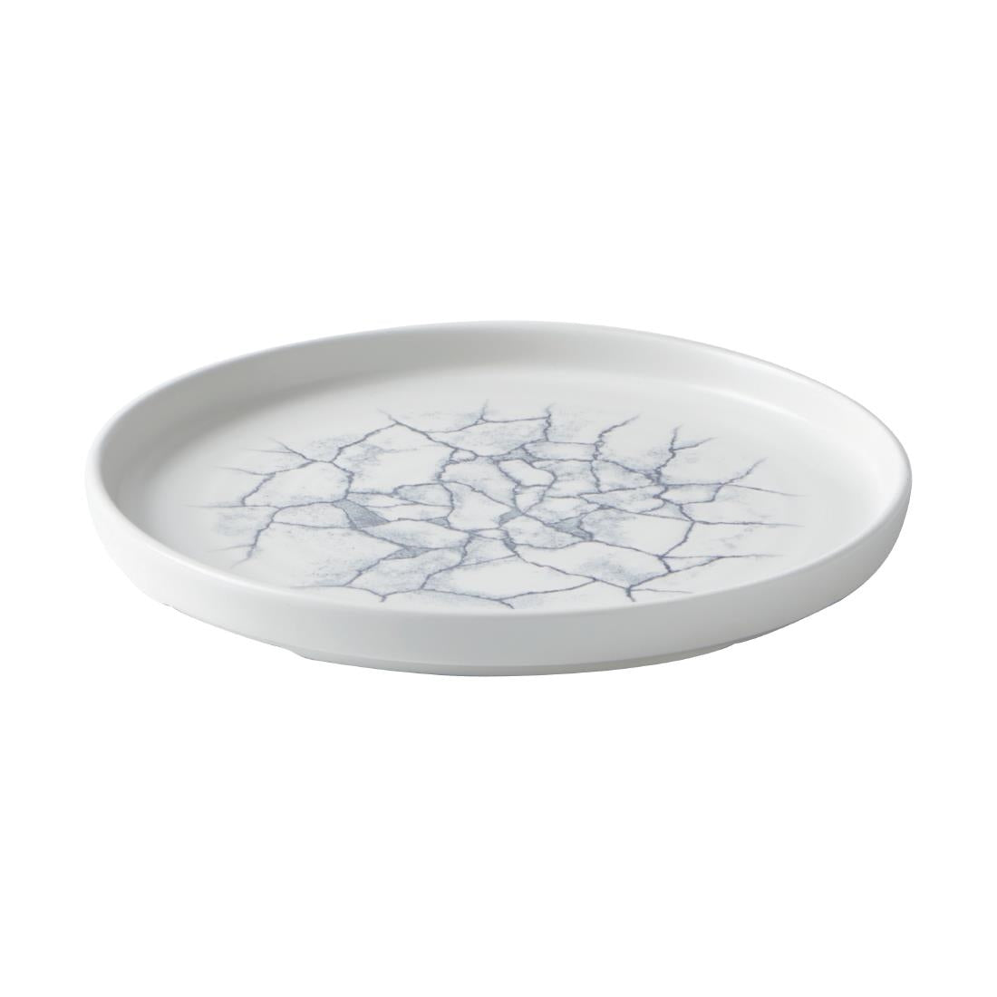 Churchill Studio Prints Kintsugi Pearl Grey Bord Met Opstaande Rand 22cm (pak van 6)