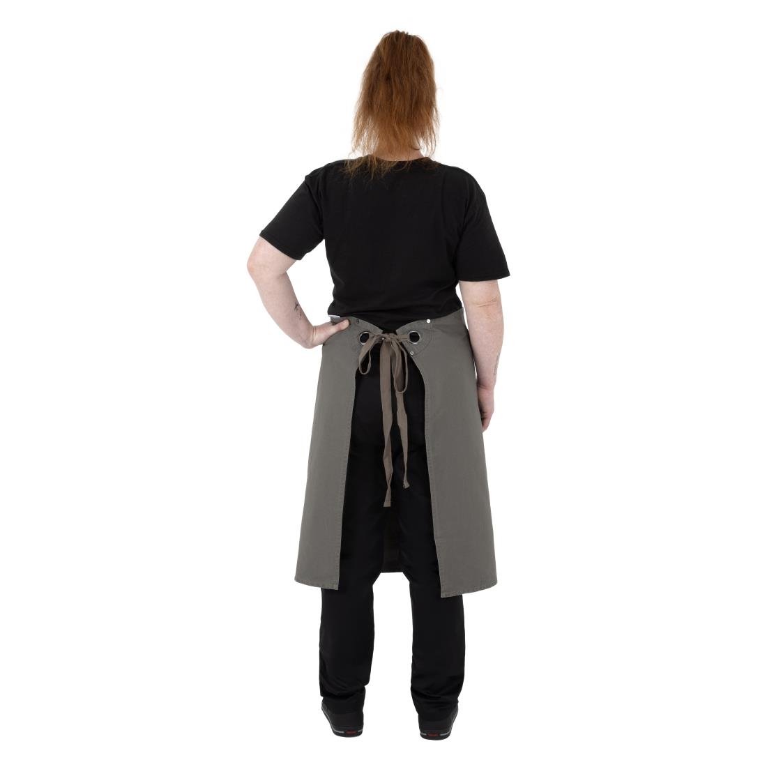 Khaki Southside Cotton Canvas Bistro Schort