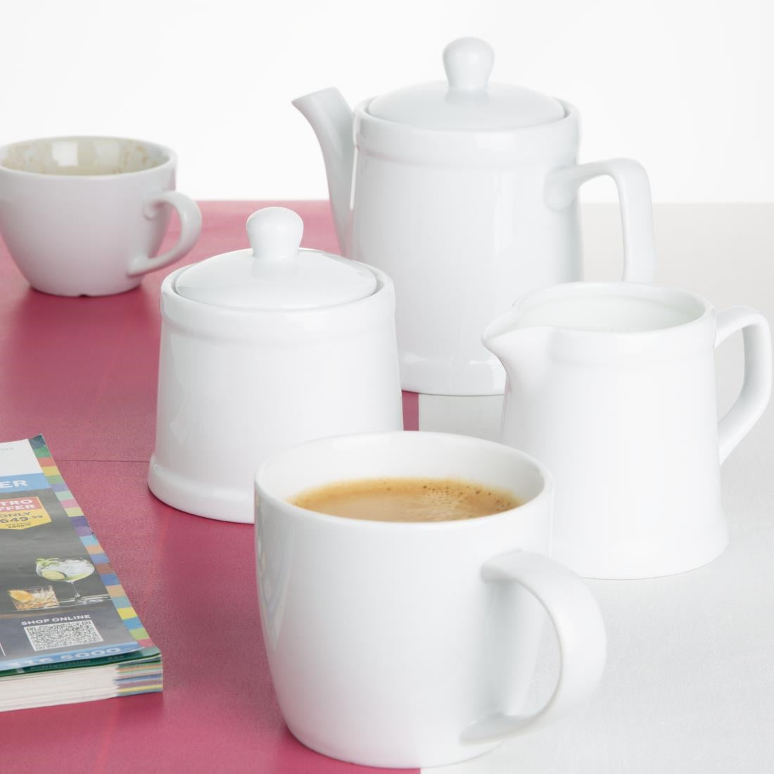 Olympia Whiteware Pier Kan - 200ml (Doos 6)