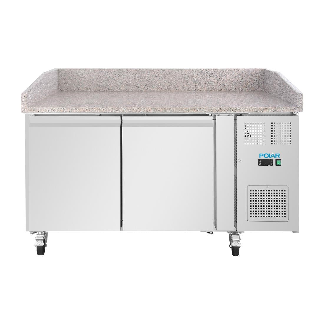 Polar U-Series Dubbele Deur Pizza Werkbank met Granieten Blad 428Ltr