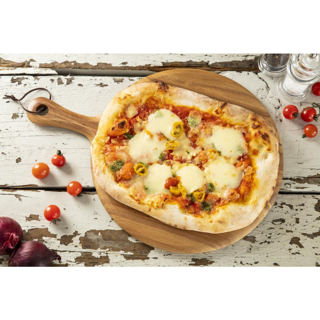 Olympia acaciahouten plank rond 33cm