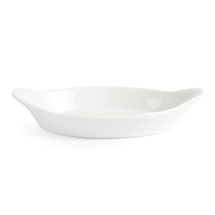Olympia Whiteware ovale ovenschalen 20,4x11,5cm (6 stuks)