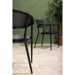 Bolero Santiago outdoor armstoelen zwart (4 stuks)