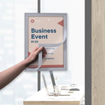 Europel Infokader / Zelfklevende Set 2 Stuks A5 Zilver