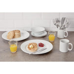 Olympia Athena borden met brede rand 28cm wit (6 stuks)