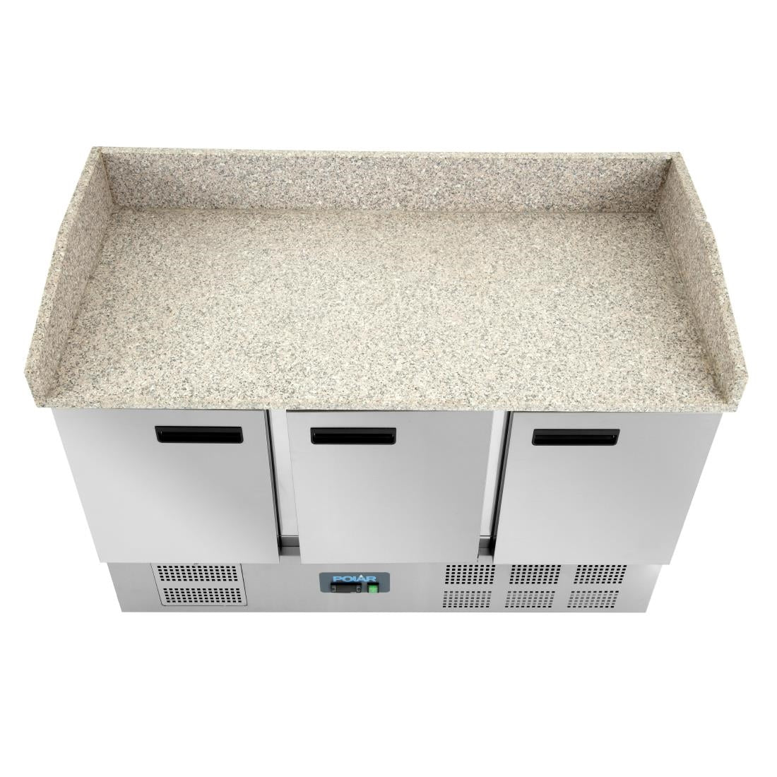 Polar G-serie saladette/pizza koelwerkwerkbank met granieten werkblad 368L