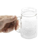 Olympia mason jar drinkglazen met tekst 450ml (12 stuks)