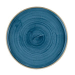 Churchill Stonecast Java Blue Bord Met Opstaande Rand 25.9cm (pak van 6)