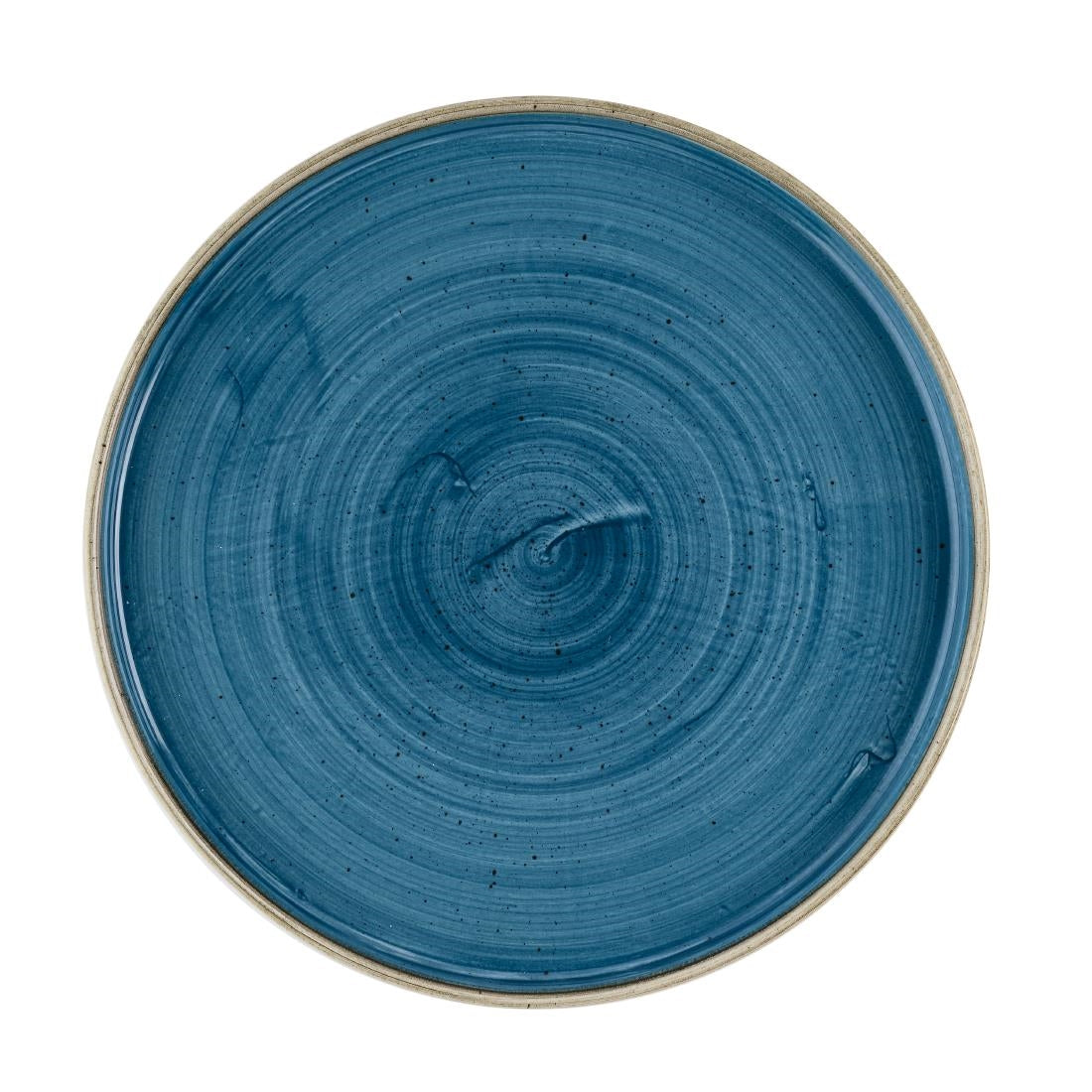 Churchill Stonecast Java Blue Bord Met Opstaande Rand 25.9cm (pak van 6)