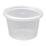 Fiesta recyclebare plastic magnetronbestendige delicatessenpotten 100 ml / 3,5 oz (100 stuks)