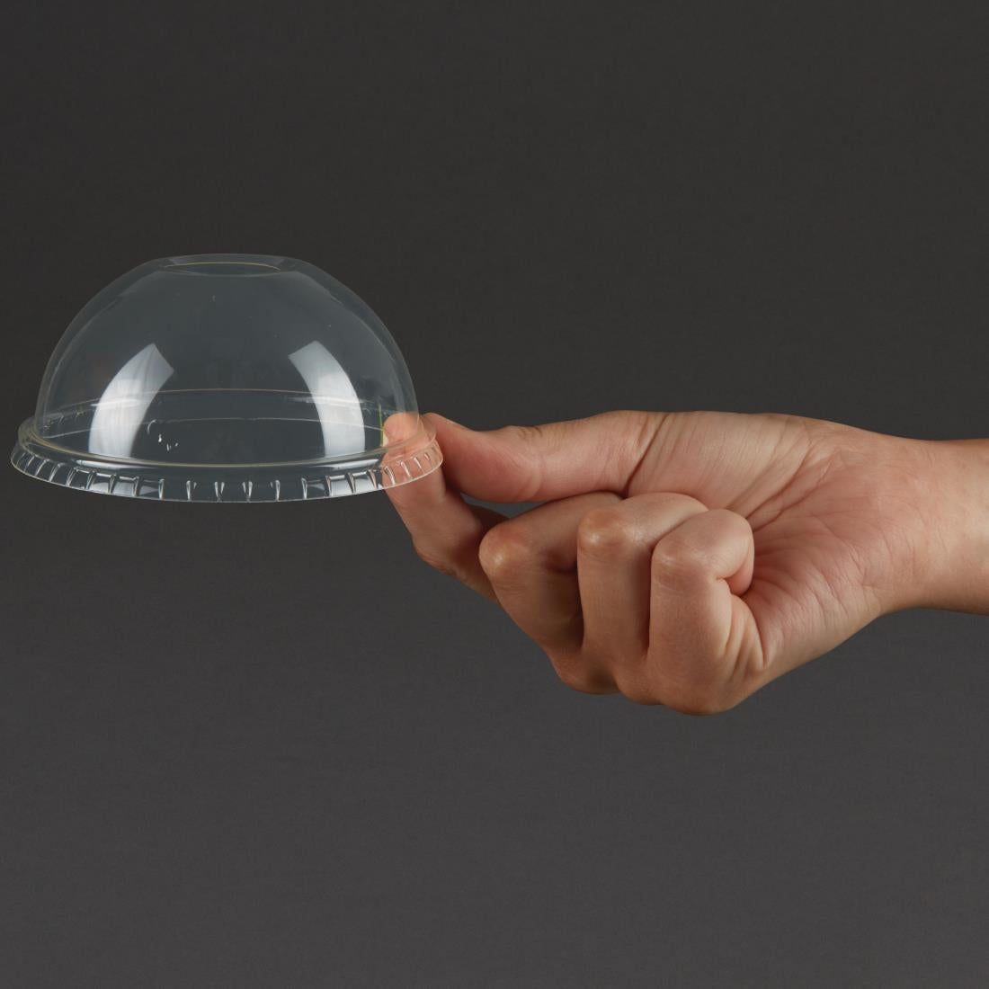 Vegware bolle deksels voor composteerbare frisdrankbekers 34cl en 45,5cl (1000 stuks)