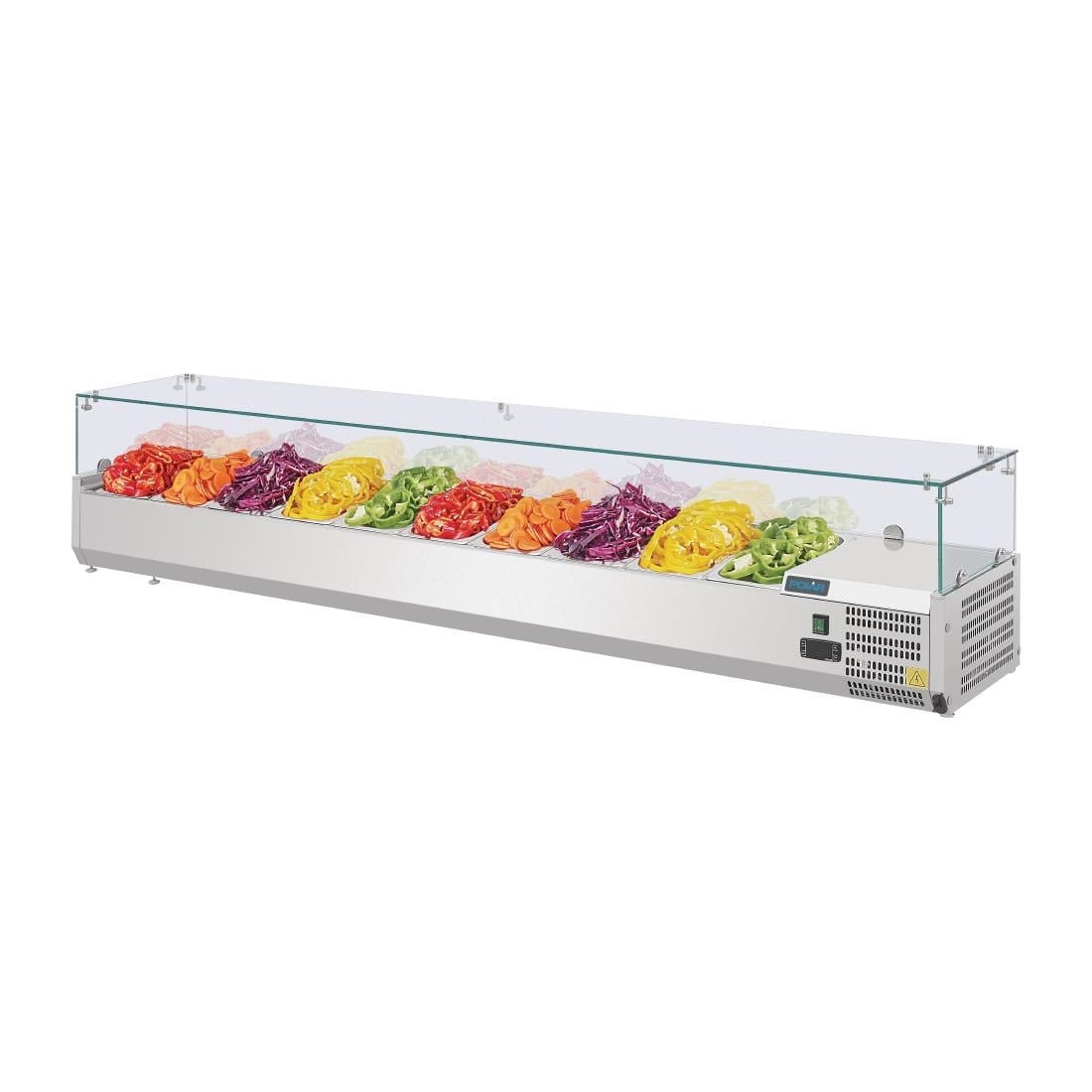 Polar G-serie opzetkoelvitrine 10x GN 1/4