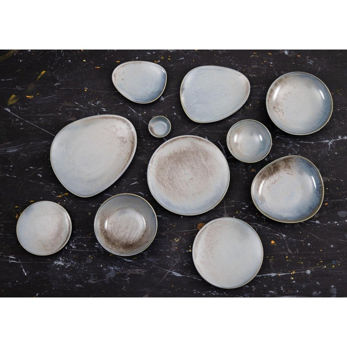 Olympia Ember Blauwe Driehoekige Borden 308 mm (Pak Van 4)