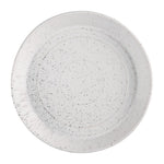 Olympia Cavolo Witte Gespikkelde Platte Ronde Kom - 220 mm (Doos 4)