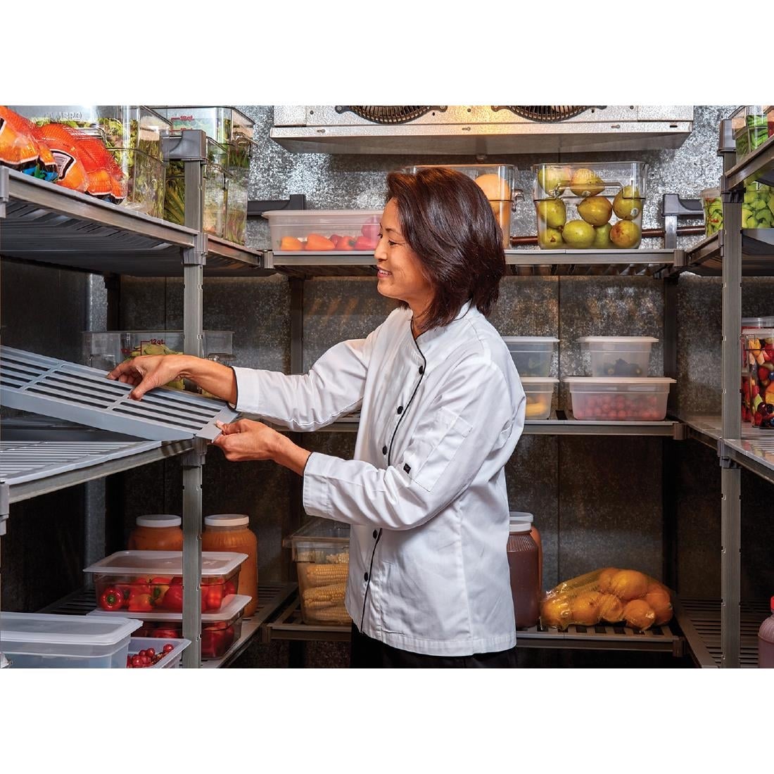 Cambro stelling 183cm hoog 4 planken - 54cm diep - 107cm breed