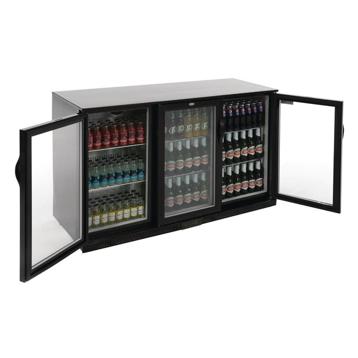 Polar G-serie 3-deurs barkoeling met klapdeuren zwart 330L