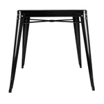 Bolero Bistro tafel vierkant 668mm zwart