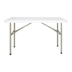 Bolero rechthoekige inklapbare tafel 122cm wit