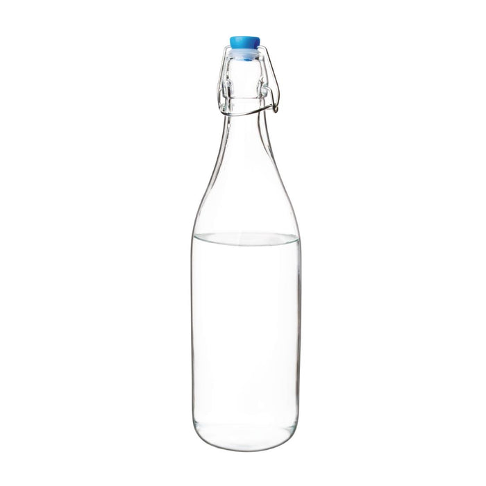 Olympia glazen waterflessen 1L (6 stuks)