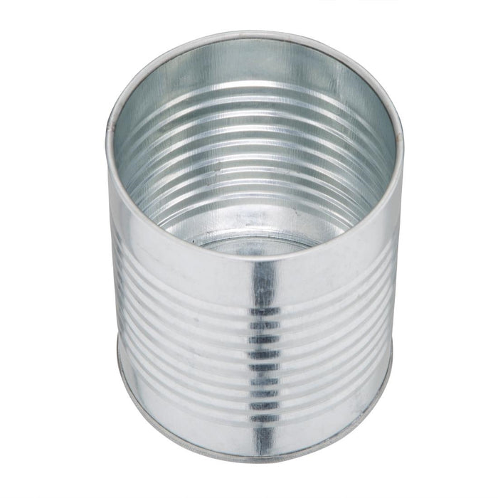 Olympia gegalvaniseerd stalen blik 11(H) x 9(Ø)cm