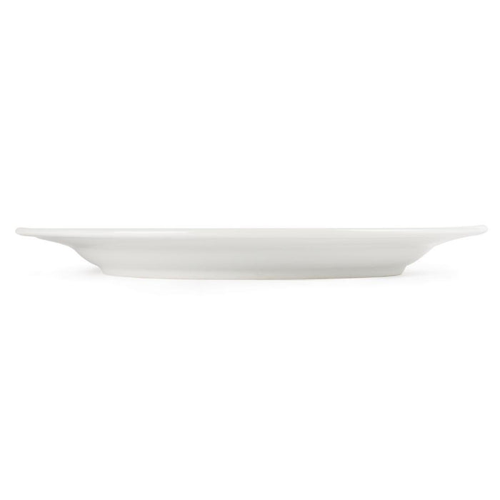 Olympia Whiteware witte borden met brede rand 28cm (6 stuks)