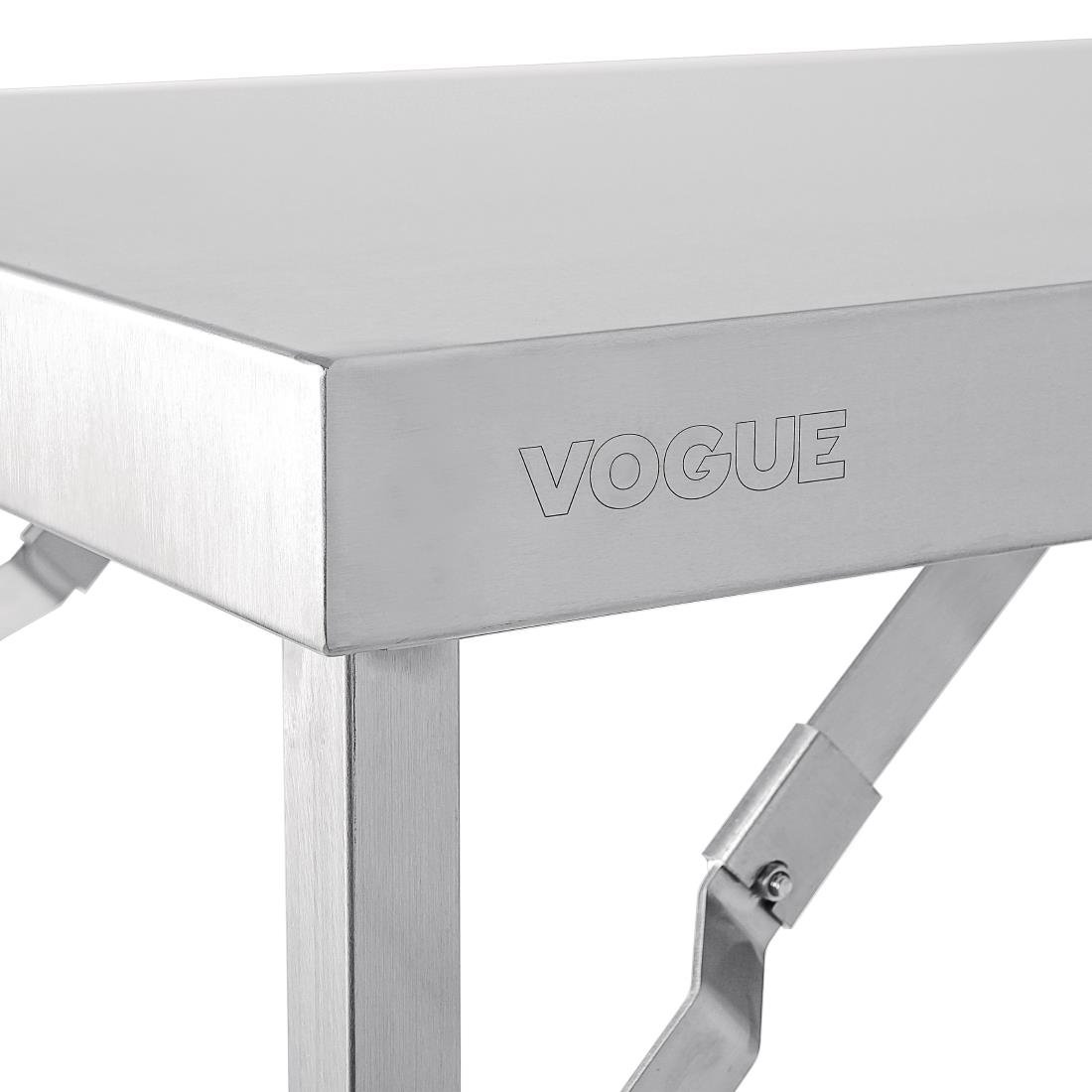 Vogue inklapbare RVS werktafel 180cm
