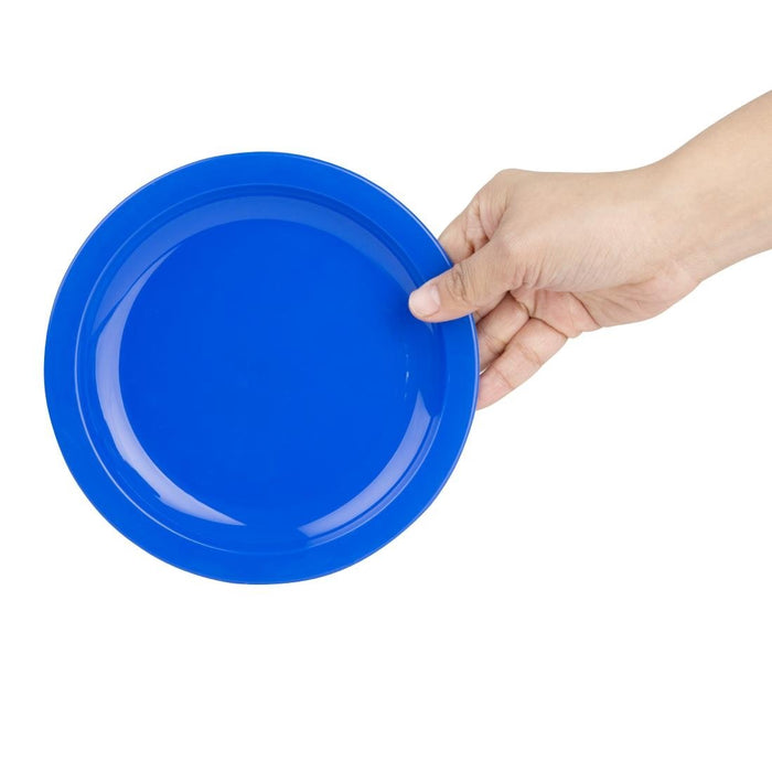 Olympia Kristallon polycarbonaat borden 17,2cm blauw (12 stuks)