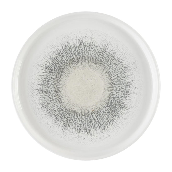 Churchill Studio Prints Fusion Grey Bord Met Opstaande Rand 21cm (pak van 6)