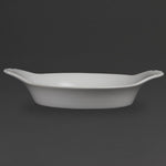 Olympia Whiteware ronde gratineerschalen met handvatten 22cm (6 stuks)