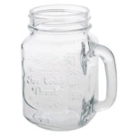 Olympia mason jar drinkglazen met tekst 450ml (12 stuks)