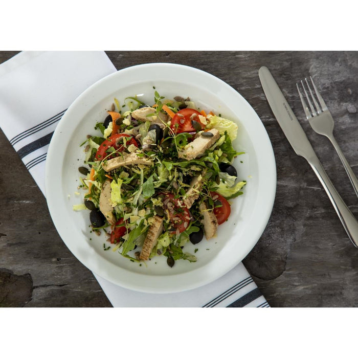 Olympia Whiteware borden met smalle rand 25cm (12 stuks)