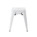 Bolero Bistro Stalen Lage Kruk Wit (4 Stuks)