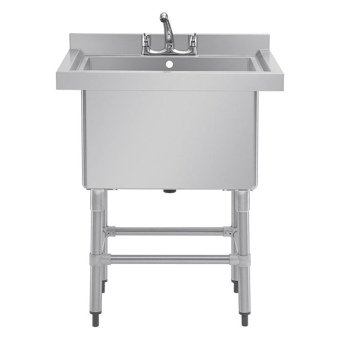 Vogue diepe RVS spoelbak 77x60cm
