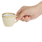 Olympia Kiln espressokopjes zandsteen 8,5cl (6 stuks)