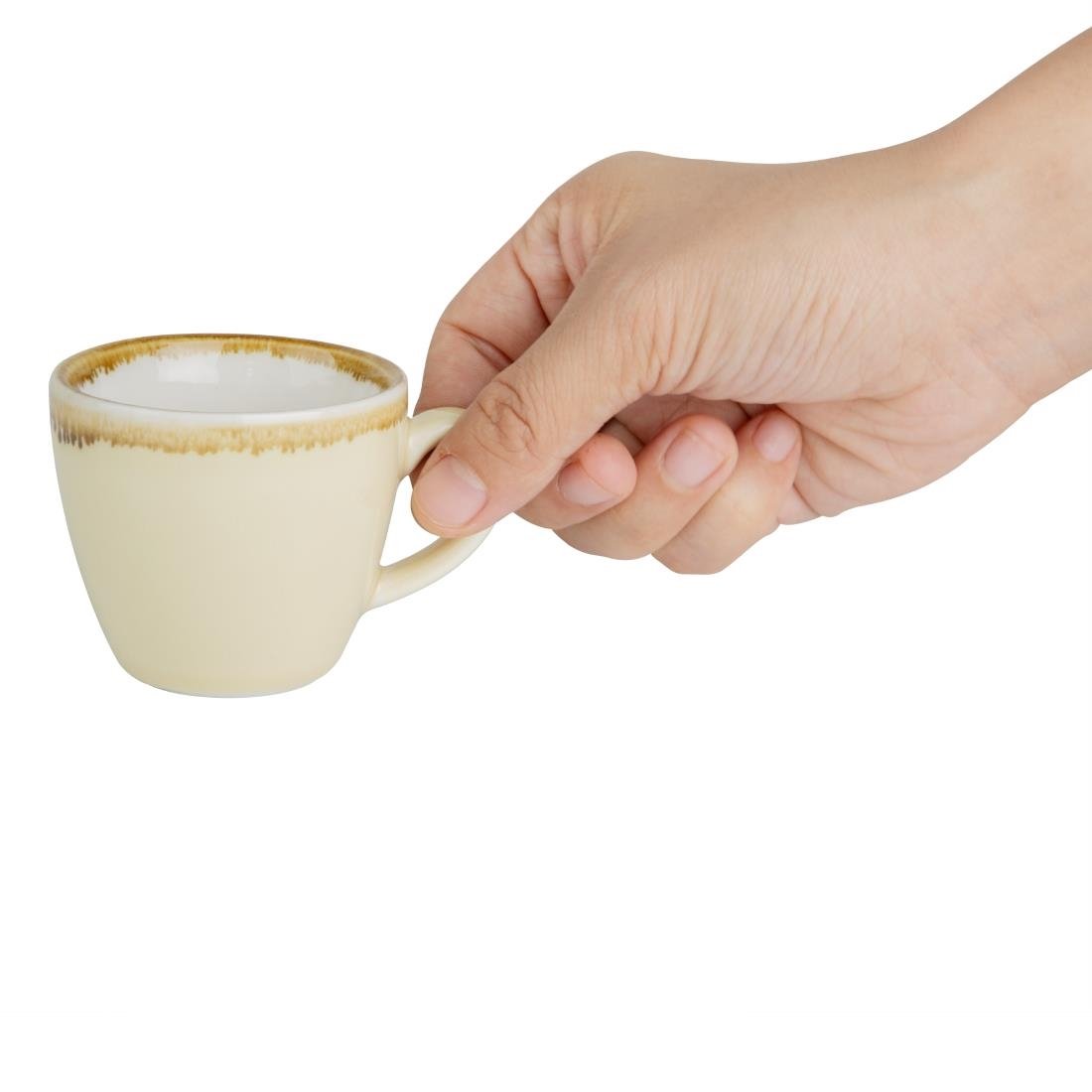 Olympia Kiln espressokopjes zandsteen 8,5cl (6 stuks)