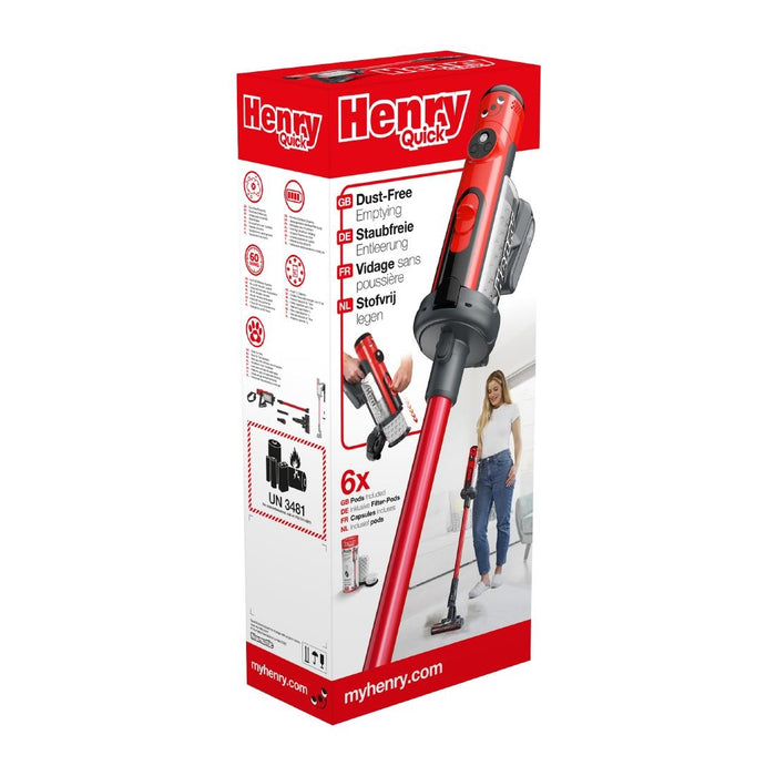 Numatic Steelstofzuiger Henry Quick Hen100R Rood