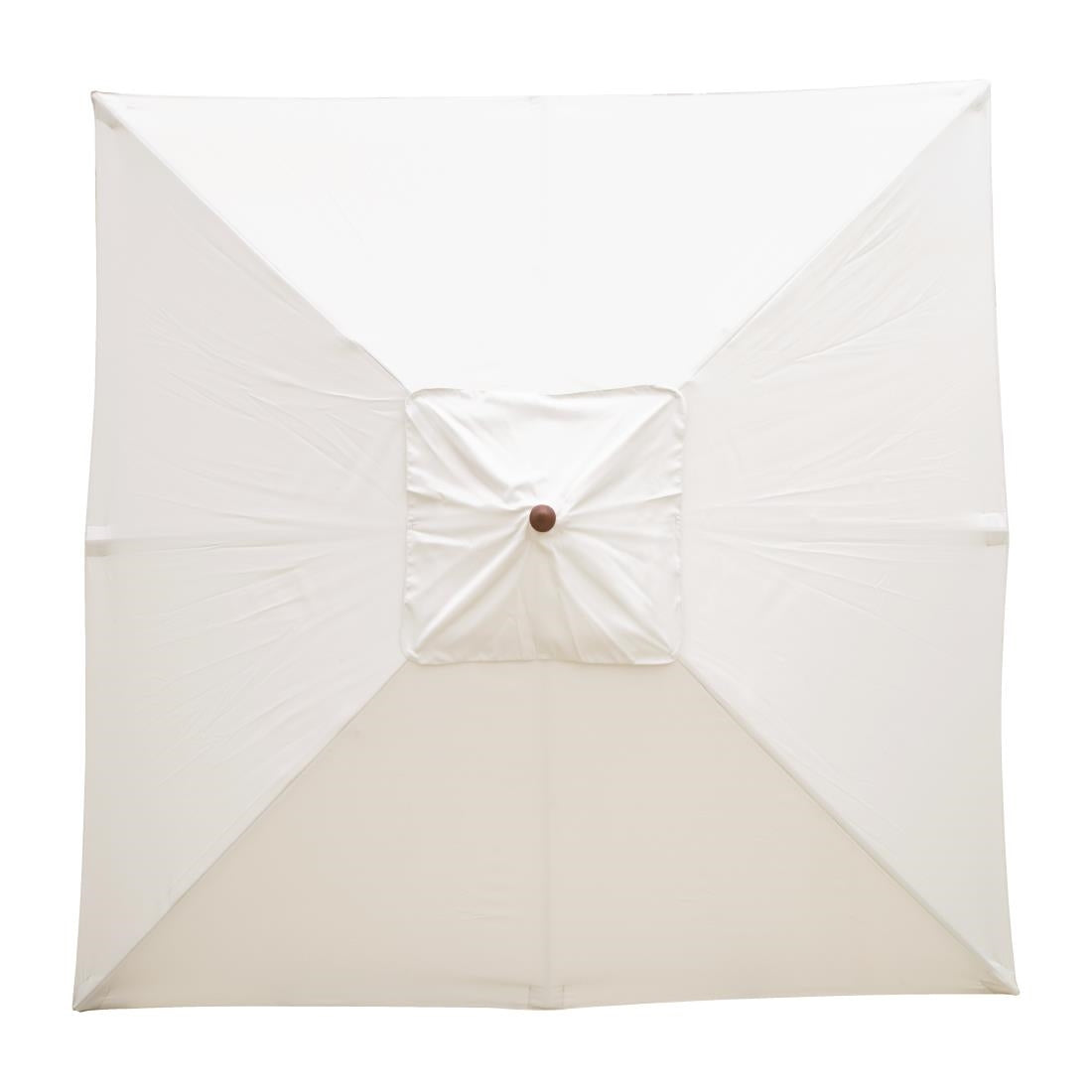 Bolero vierkante parasol crèmekleur 2,5m