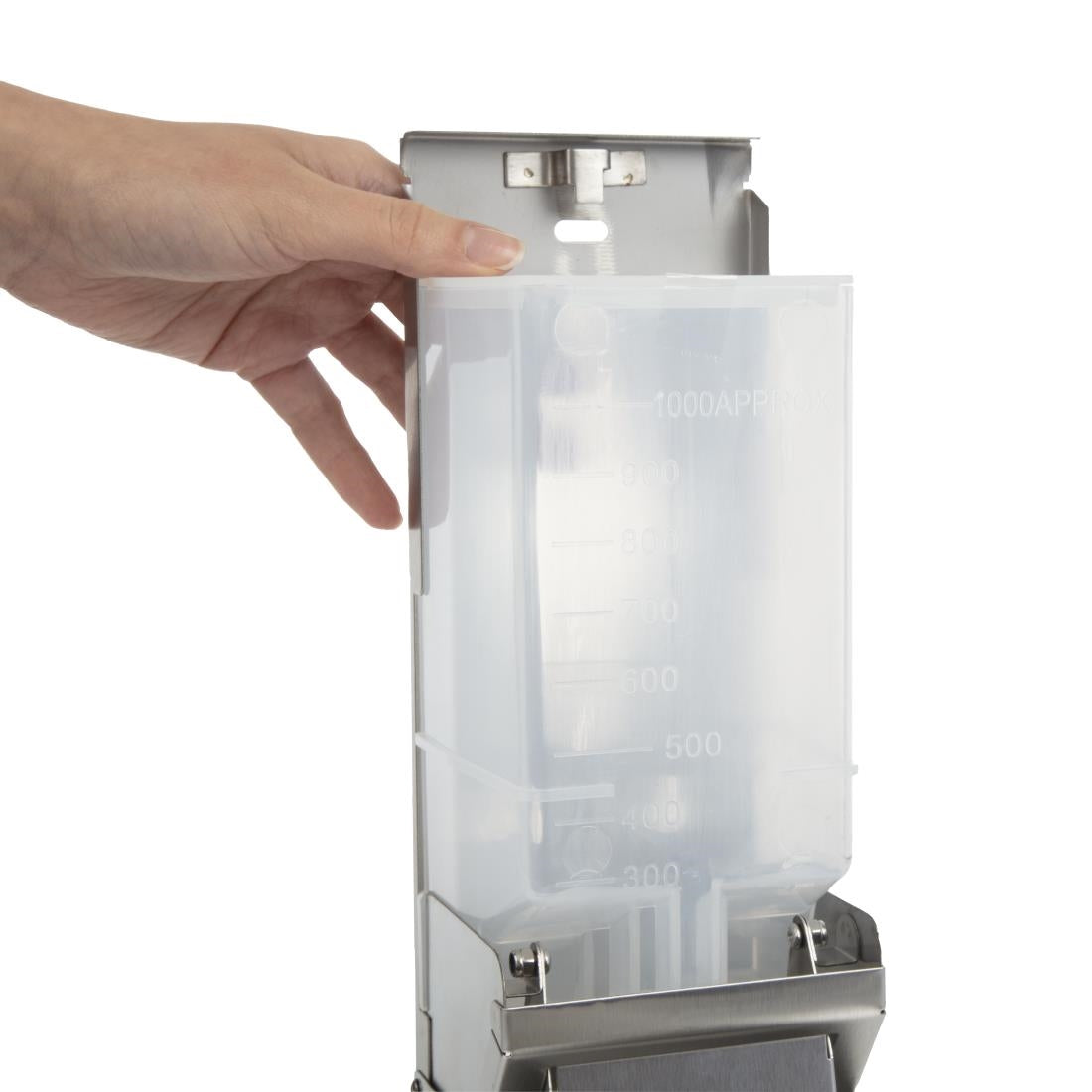 Jantex roestvrijstalen zeepdispenser 1 liter