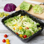 Olympia Kristallon Grote Saladeschaal - Zwart