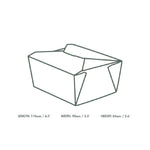 Vegware No.1 voedseldozen 700ml (450 stuks)