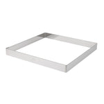De Buyer vierkante vorm RVS 20x2cm