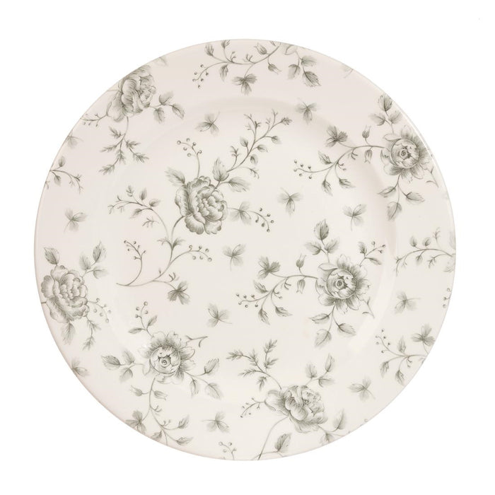 Churchill Rose Chintz Grey Bord 30.5cm (pak van 6)